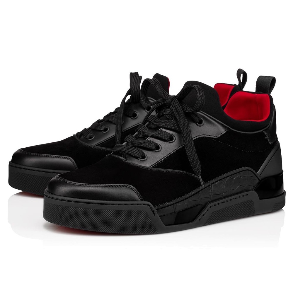SZ 11.5, Blk, Suede, Christian Louboutin Mens Shoe.